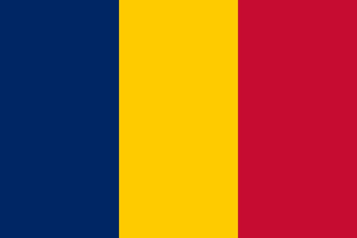 vecteur de drapeau tchad