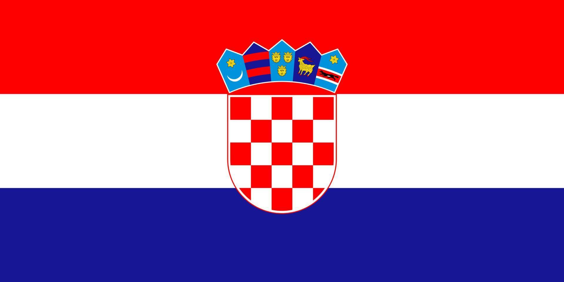 vecteur de drapeau croatie