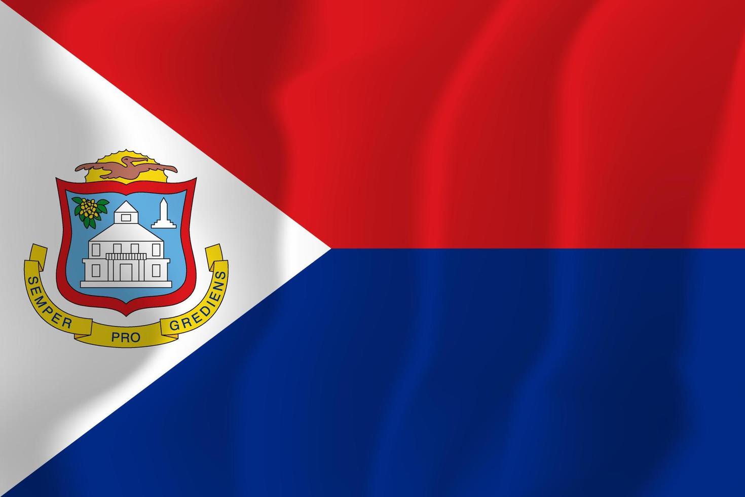 illustration de fond de drapeau national sint maarten vecteur