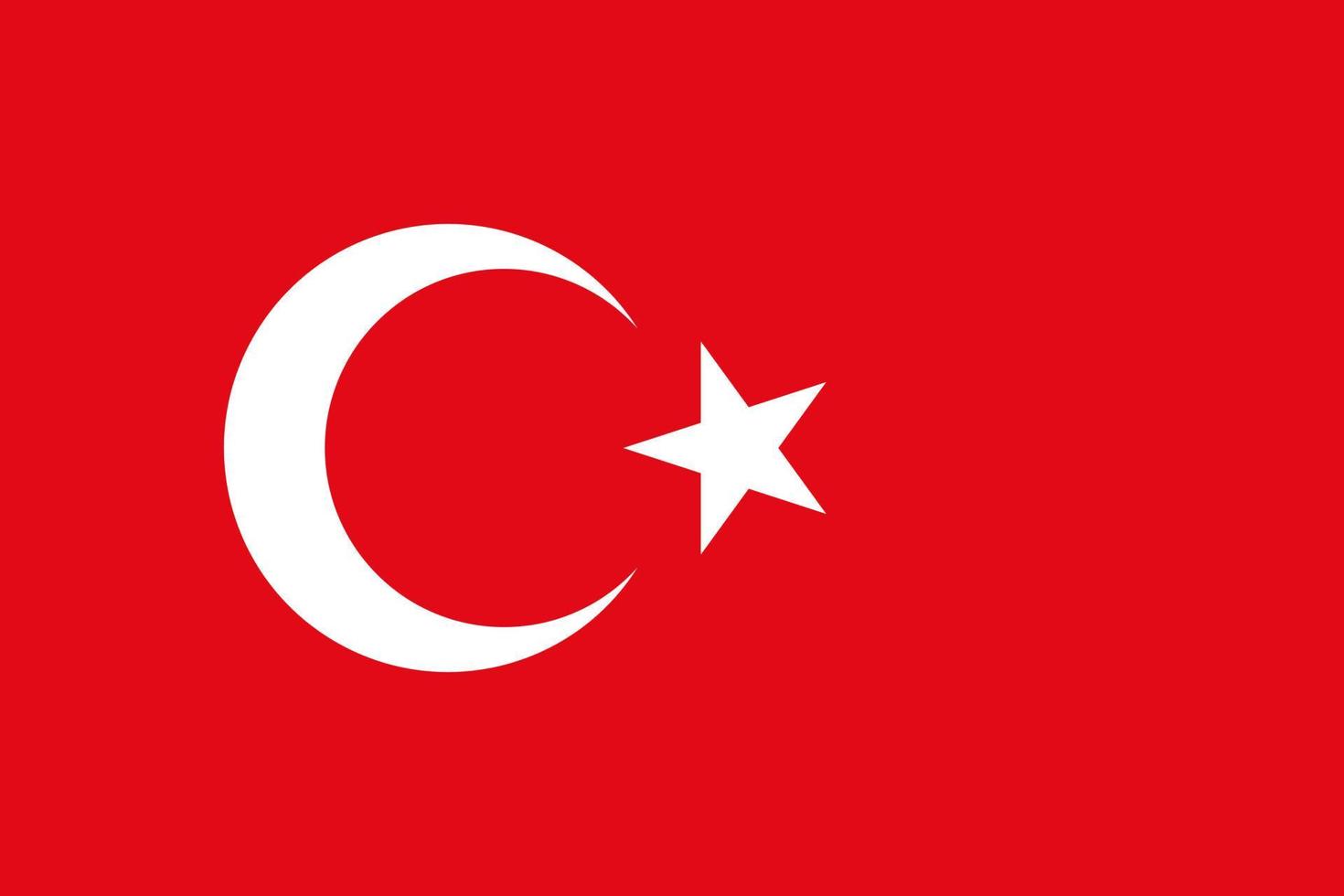 vecteur de drapeau de turquie