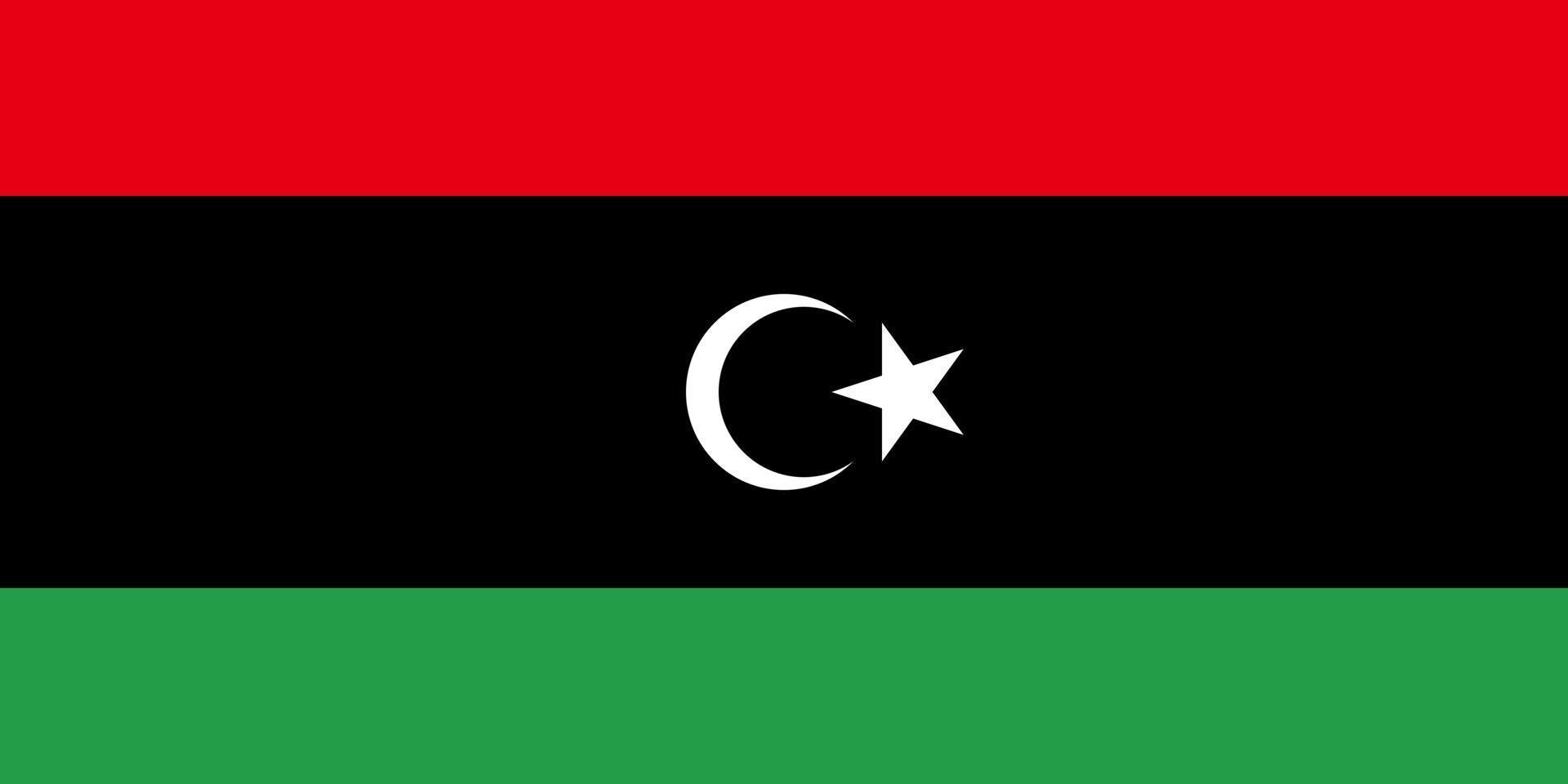 vecteur de drapeau de la libye