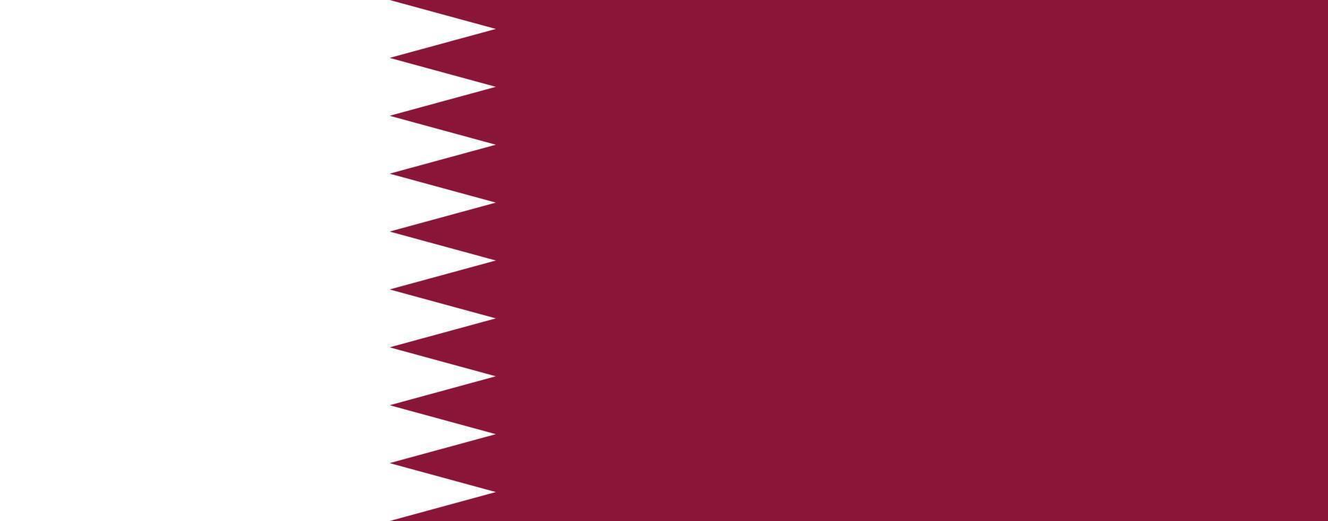 vecteur de drapeau du Qatar