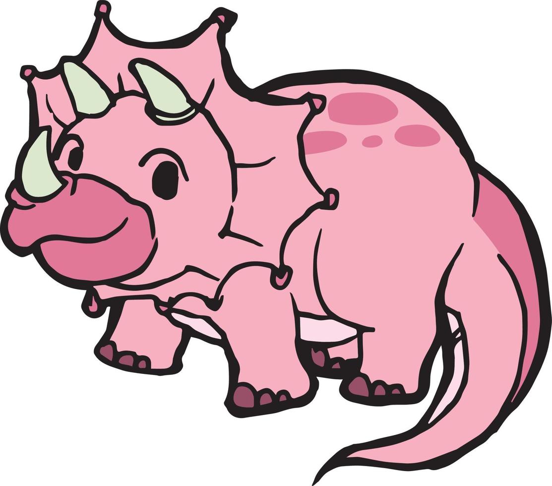 dinosaure vecteur primitif, clipart de dessin animé anime illustration de dessin animé mignon dessin kawaii manga idée de conception