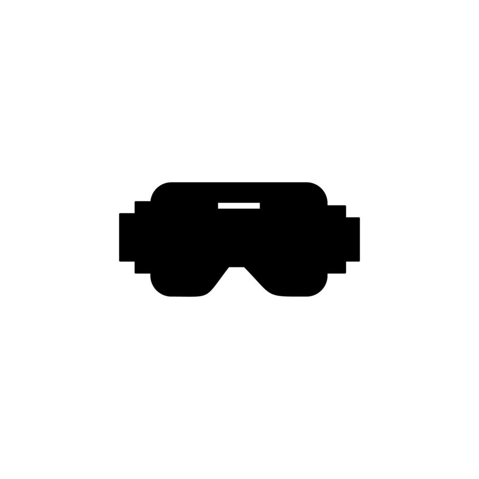 illustration de la silhouette des lunettes vecteur