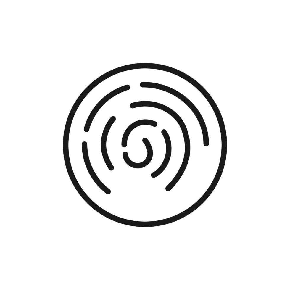 icône d'empreintes digitales. symbole de design plat simple, illustration vectorielle vecteur