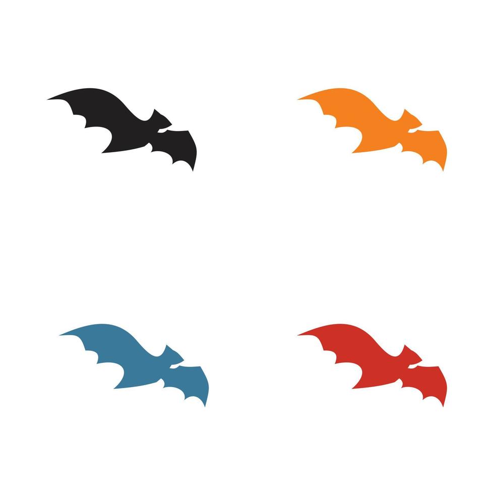 création de logo icône animal chauve-souris vecteur