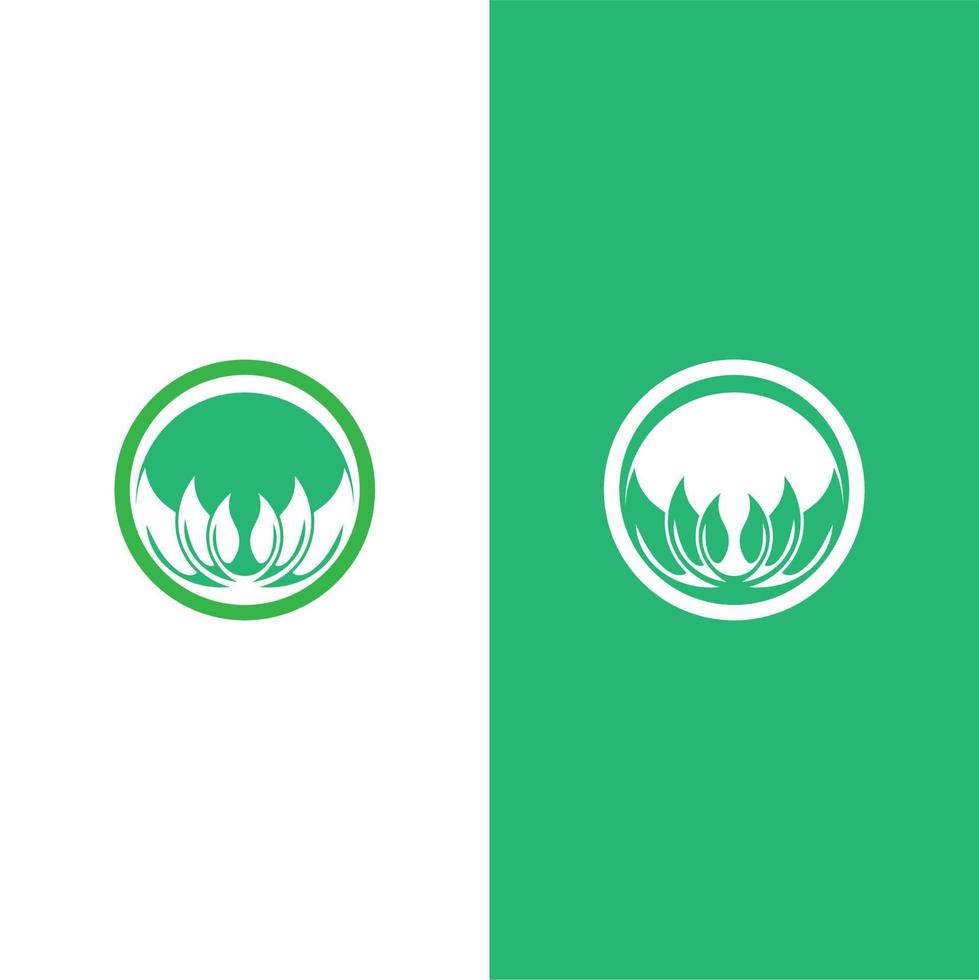 logos de l'écologie des feuilles d'arbre vert vecteur