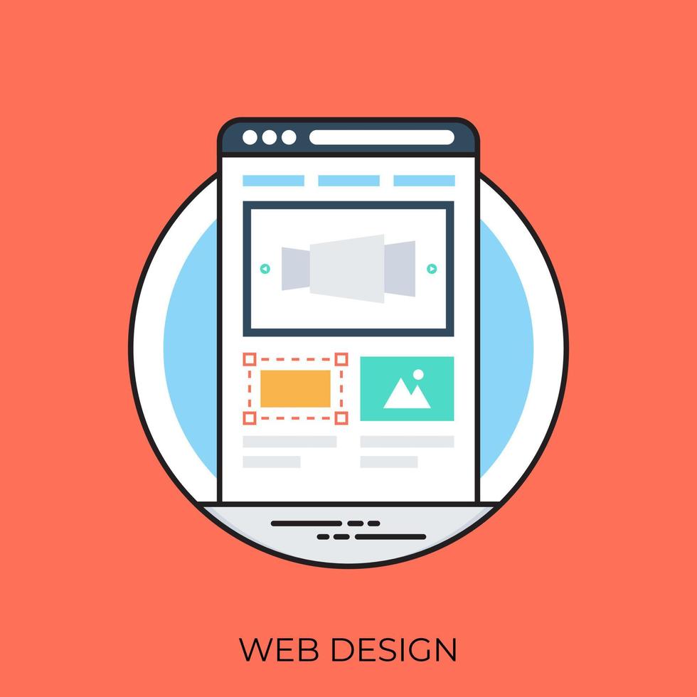 concepts de conception de sites Web vecteur