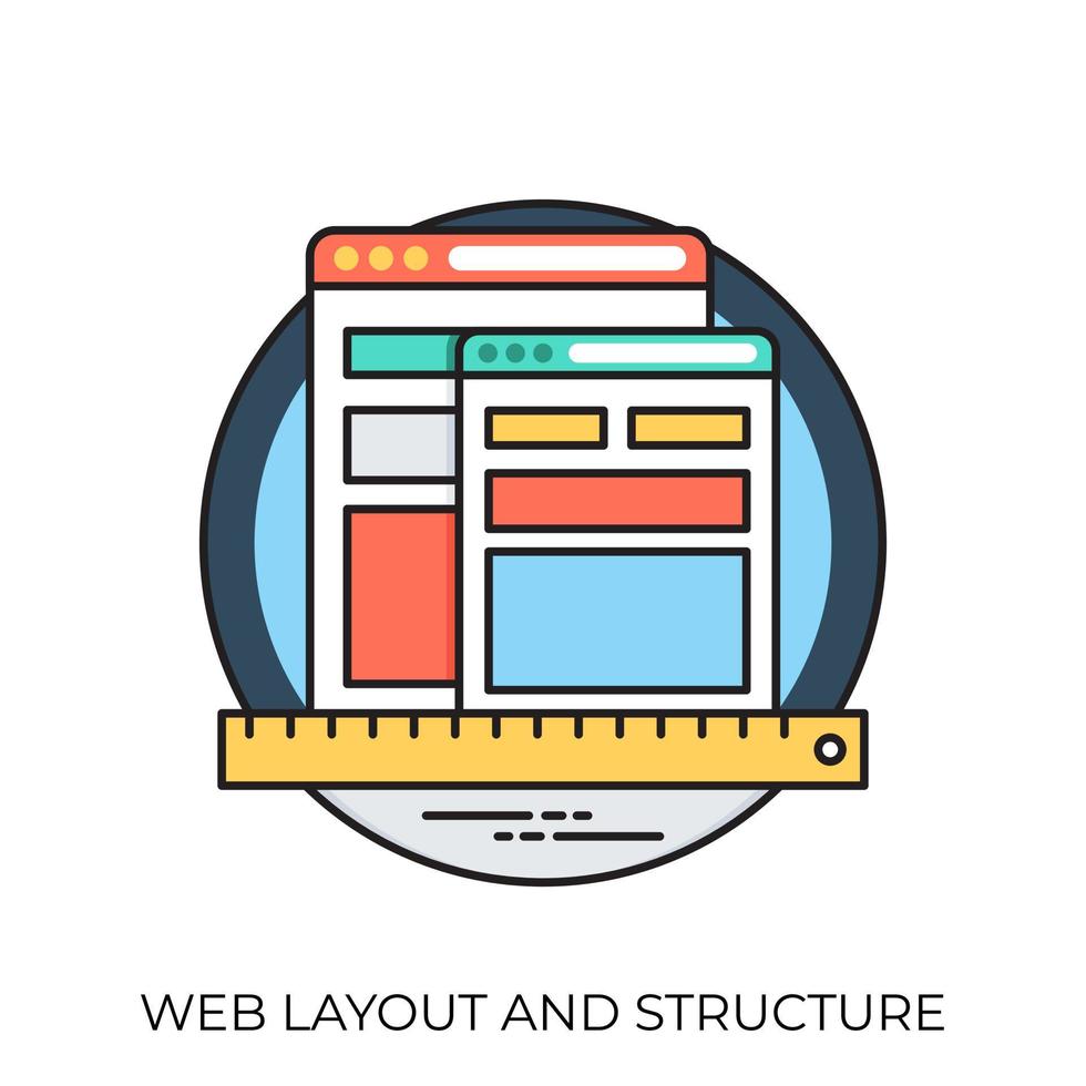 concepts de mise en page Web vecteur