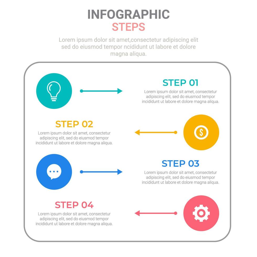 élément abstrait graphique, visualisation des données d'entreprise. diagramme de processus. un diagramme avec des étapes, des options, des sections ou des processus. modèle d'affaires vectoriel pour les présentations. concept créatif pour infographie