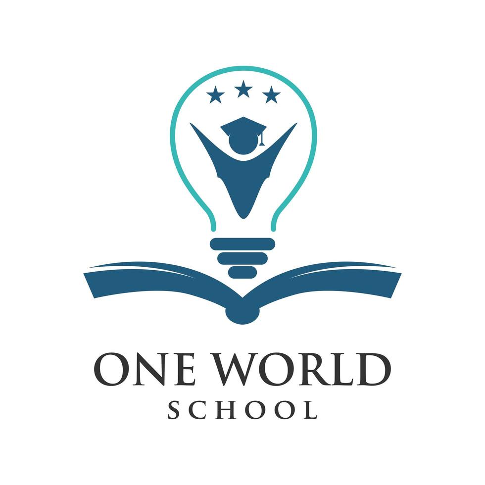 logo de l'école en un mot vecteur
