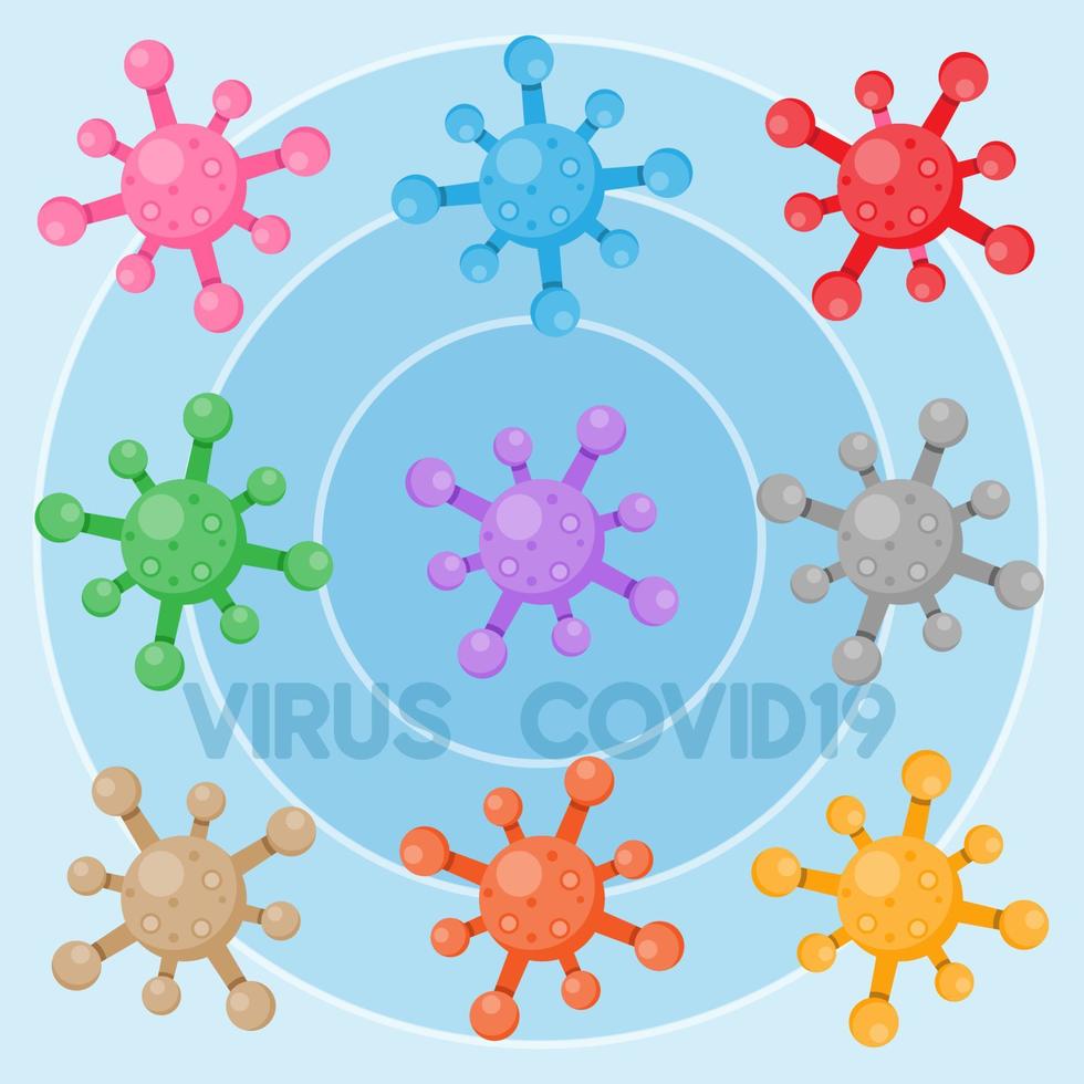 ensemble d'icônes médicales d'infection de la maladie du coronavirus covid-19. vecteur