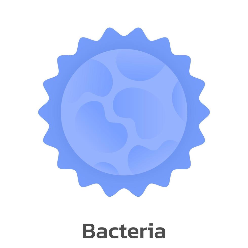 vecteur de dessin animé de virus et de bactéries.