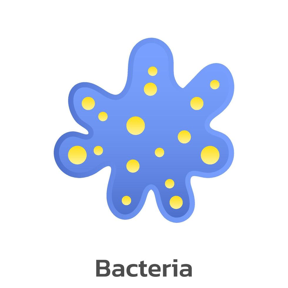 vecteur de dessin animé de virus et de bactéries.