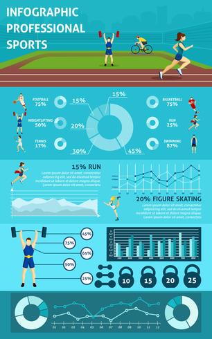 Infographie People Sport vecteur