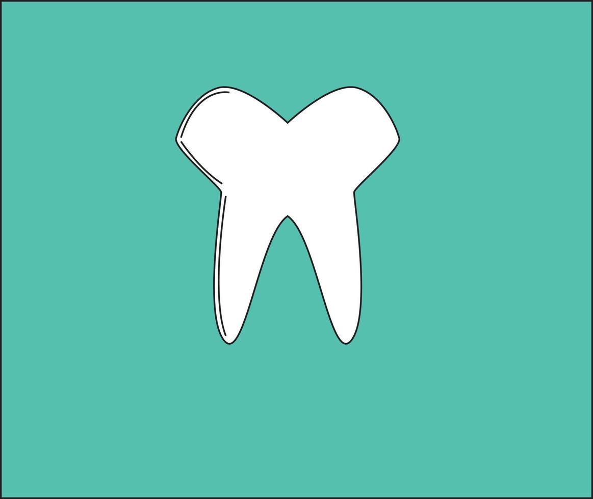 la conception des dents convient au logo ou à l'icône vecteur