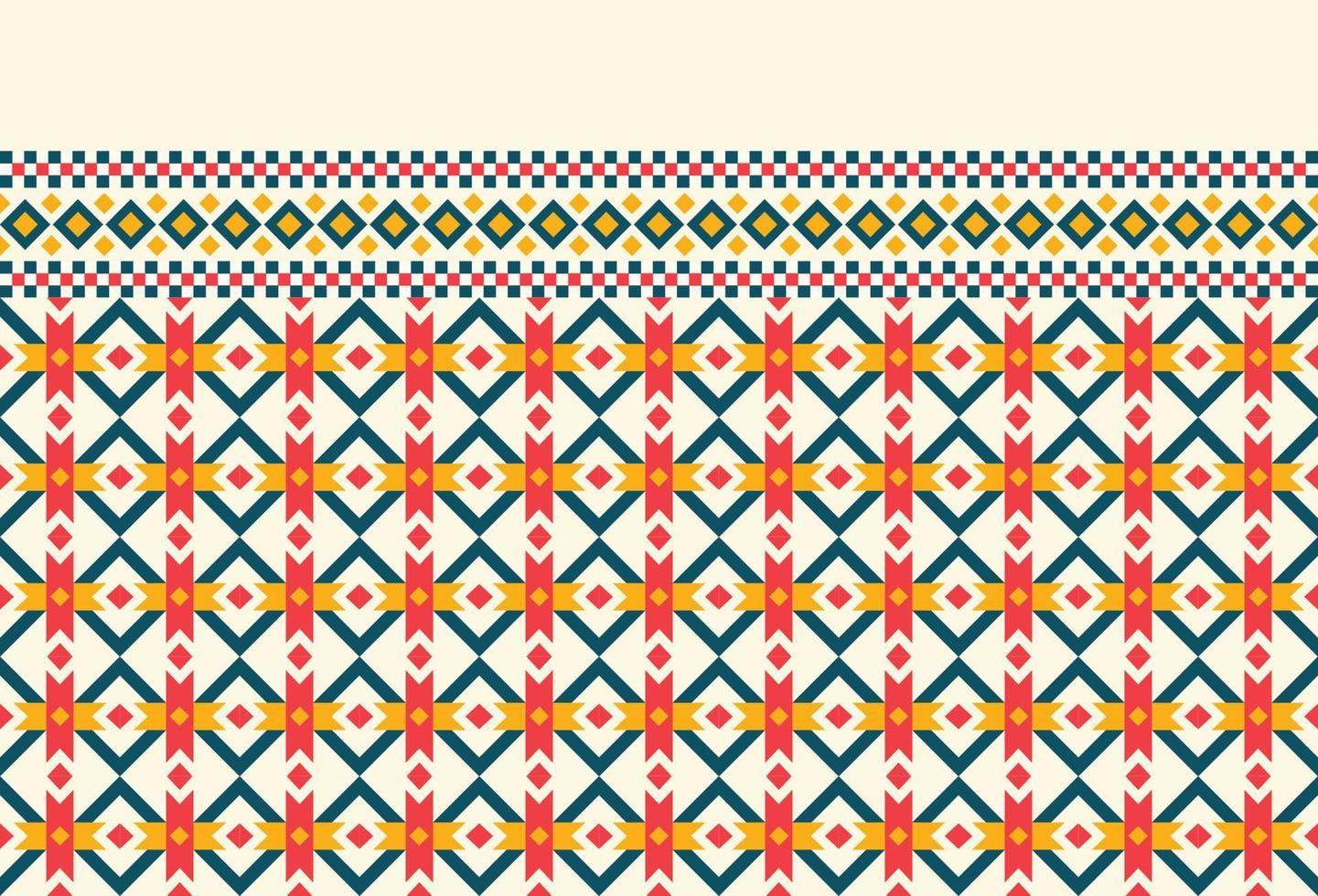 fond de motif oriental ethnique géométrique. conception pour la texture, l'emballage, les vêtements, le batik, le tissu, le papier peint et l'arrière-plan. motif de broderie de motif. vecteur
