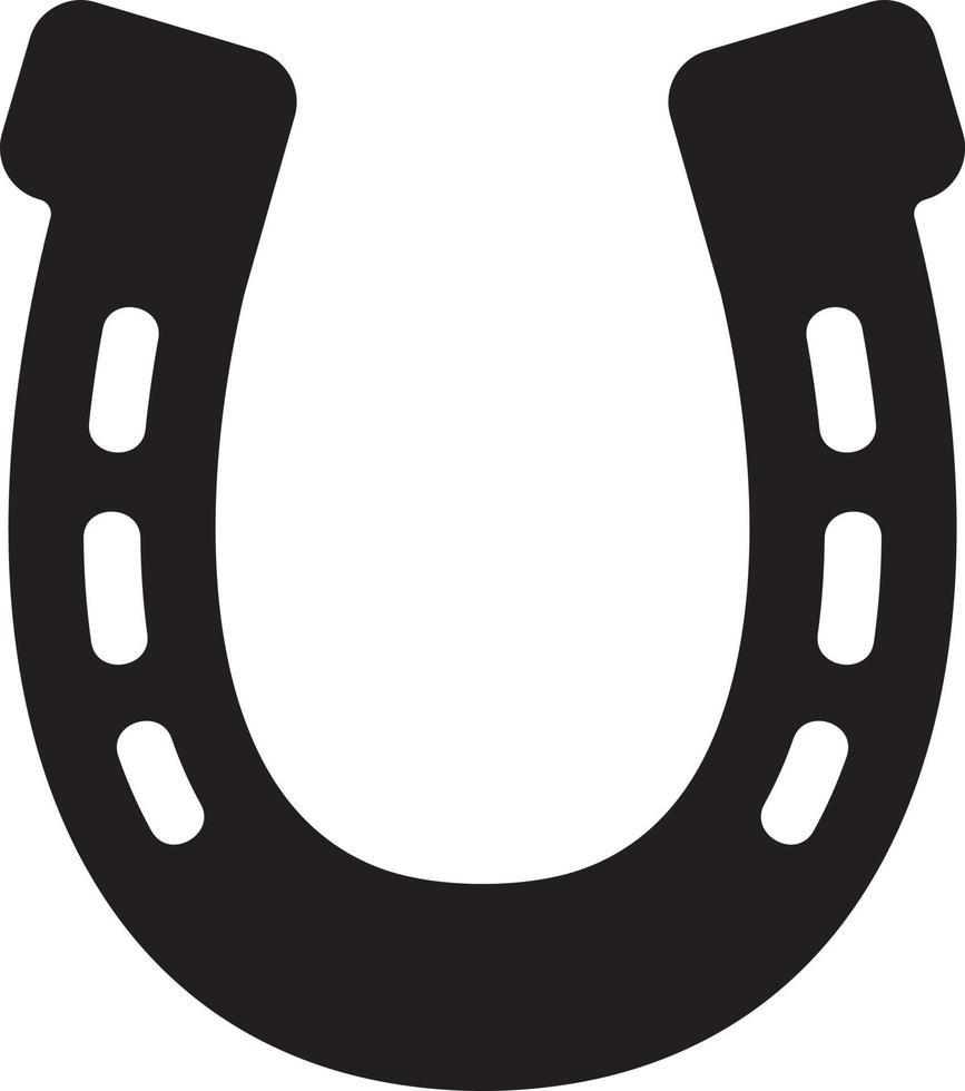 silhouette de fer à cheval vecteur