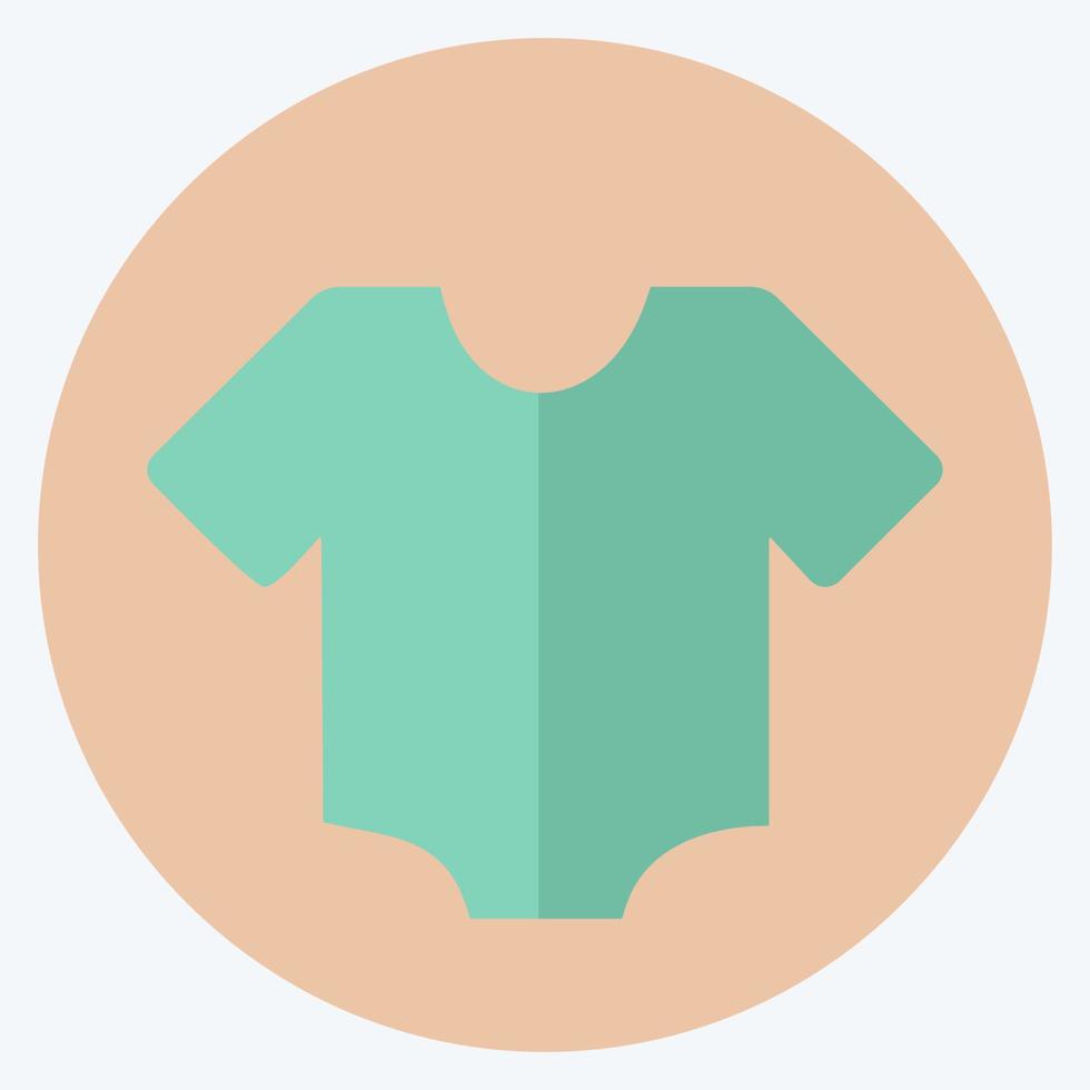 chemise icône - style plat - illustration simple vecteur