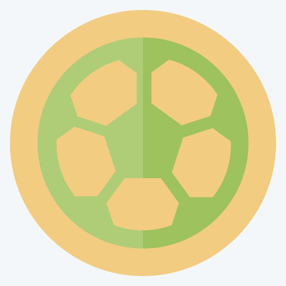 football icône - style plat - illustration simple vecteur