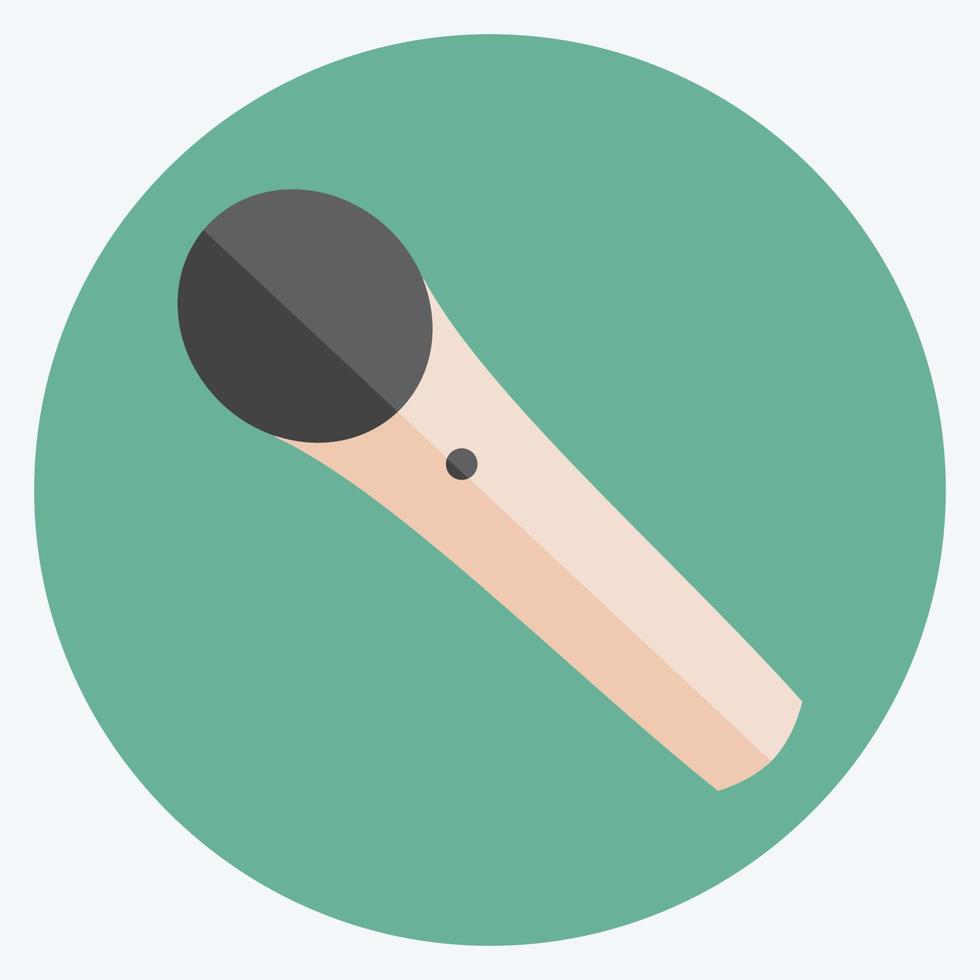 microphone sans fil icône - style plat - illustration simple, bon pour les impressions, les annonces, etc. vecteur