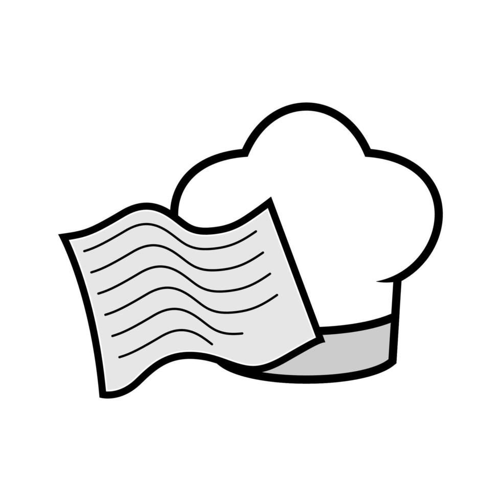 illustration vectorielle du logo de recette de chef. parfait à utiliser pour une entreprise technologique vecteur