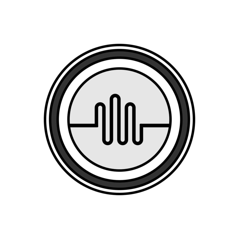 illustration vectorielle du logo de la plaque d'impulsion. parfait à utiliser pour une entreprise alimentaire vecteur