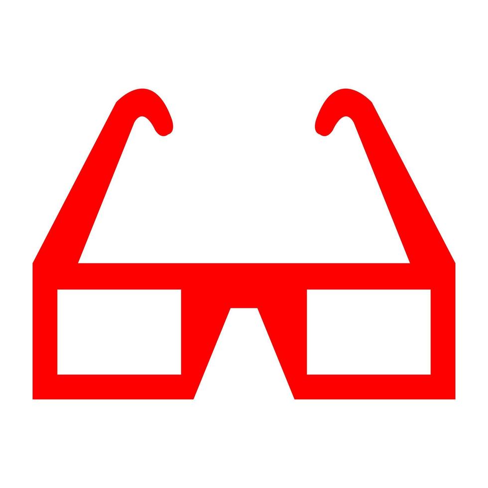 lunettes de cinéma sur fond blanc vecteur