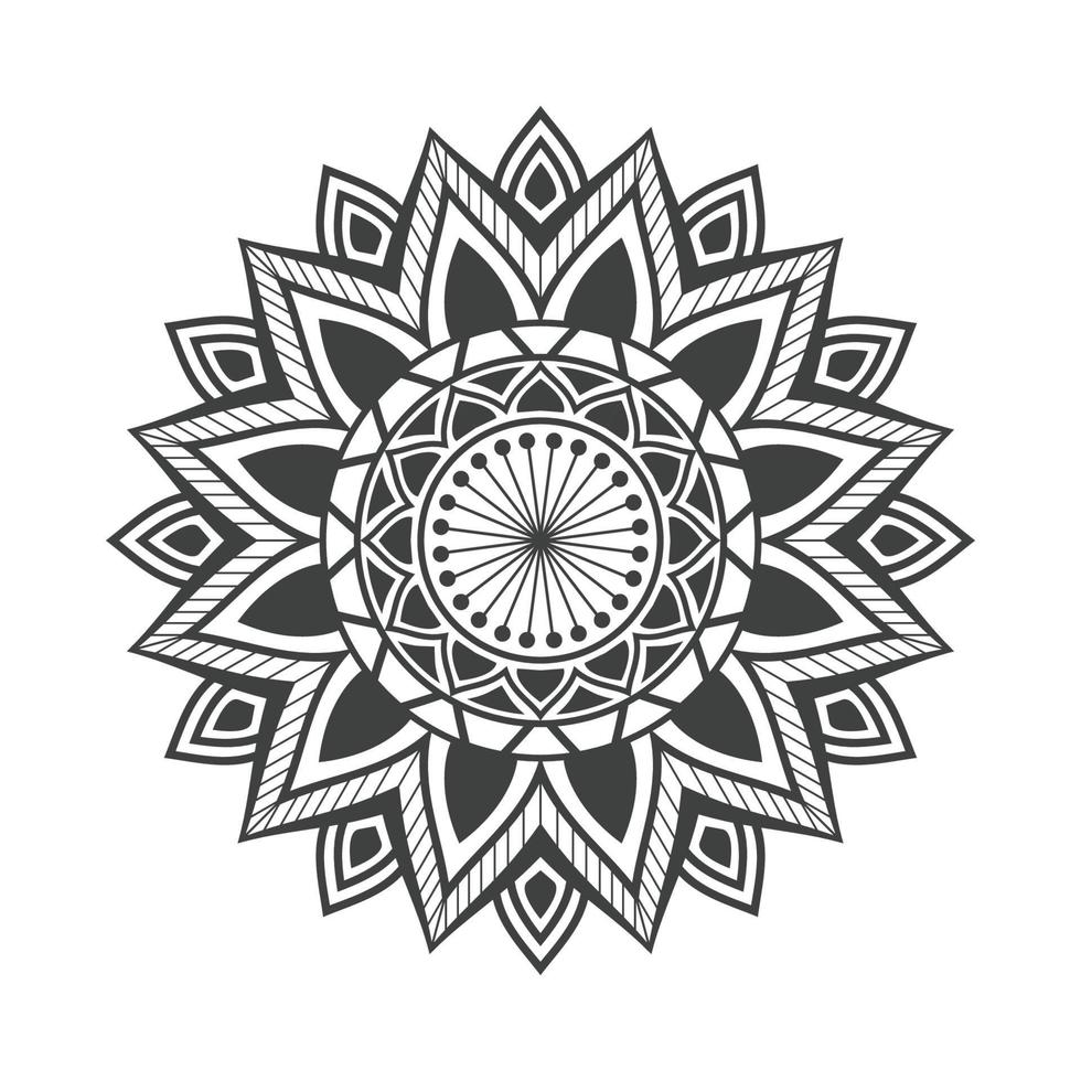 livre de coloriage mandala de fleurs pour enfants vecteur