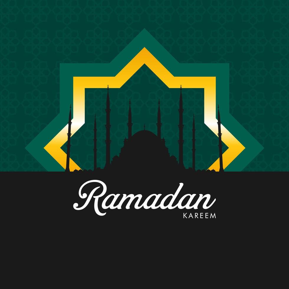 logo du ramadan kareem vecteur