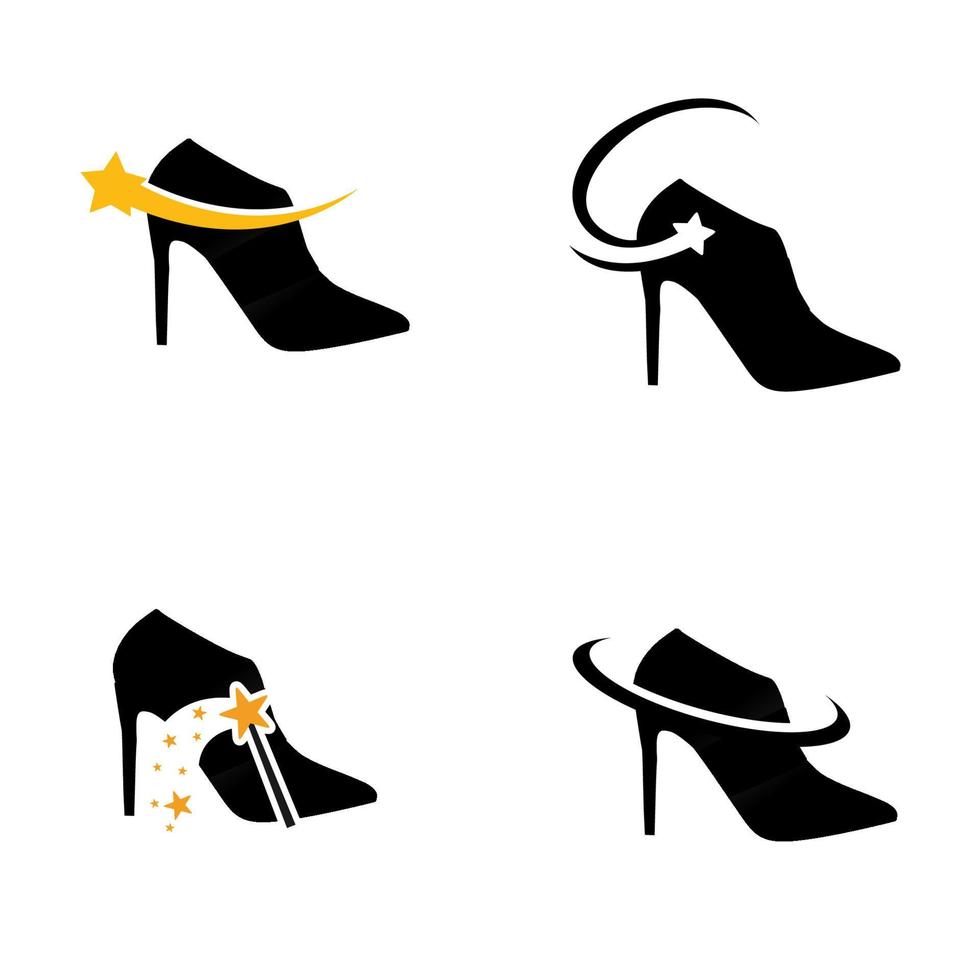 illustration vectorielle du logo de talons hauts. parfait à utiliser pour une entreprise de mode vecteur