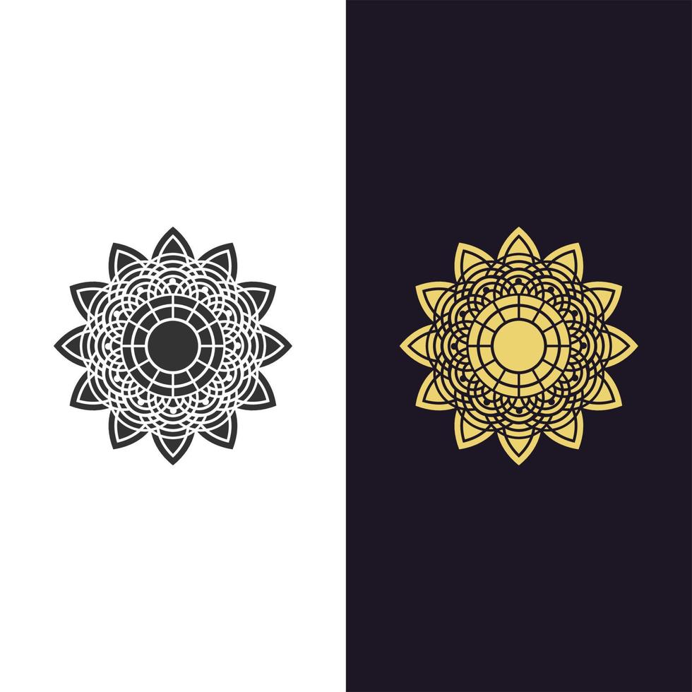 mandala - illustration de l'icône du logo vectoriel