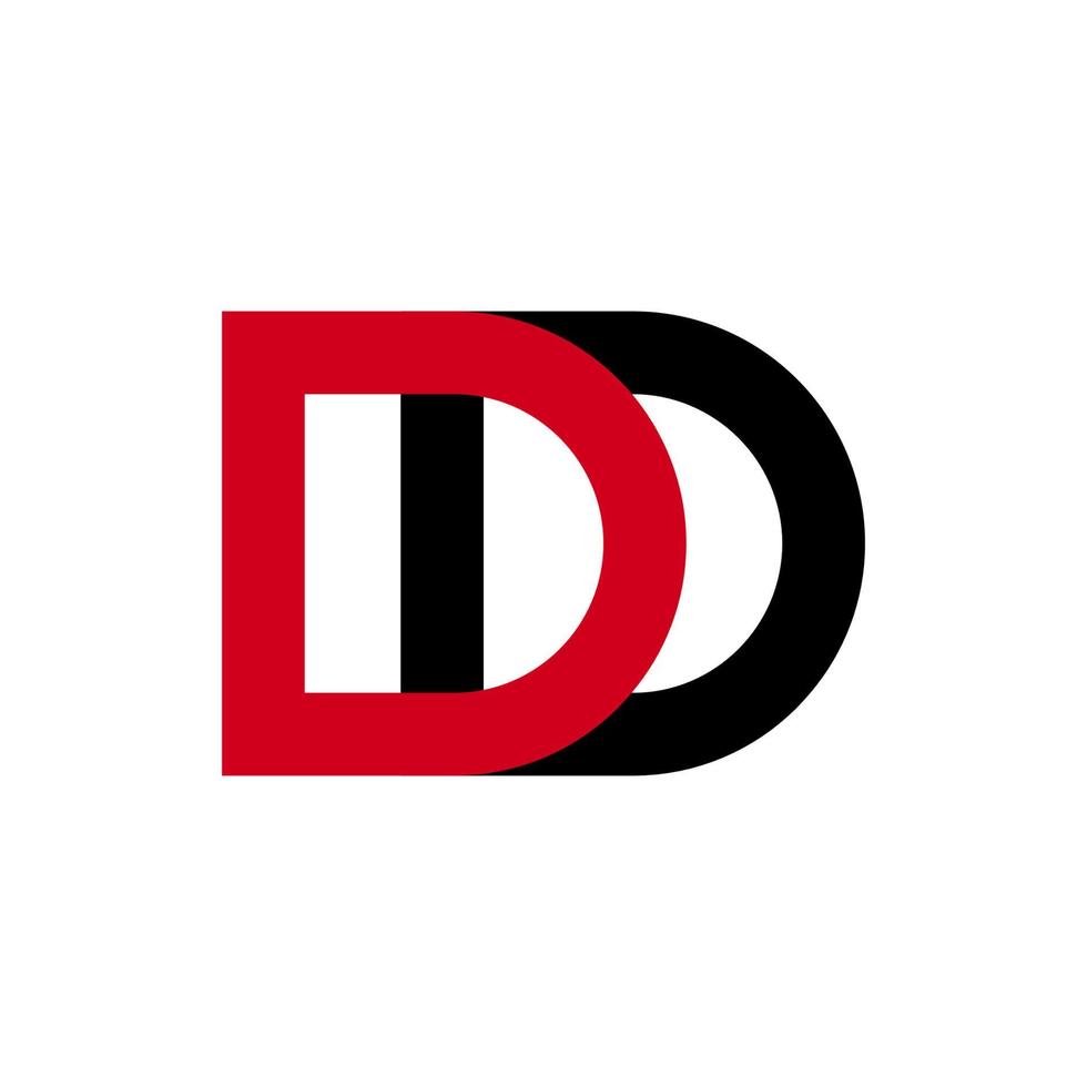 illustration vectorielle du logo de la lettre dd moderne. parfait à utiliser pour une entreprise technologique vecteur
