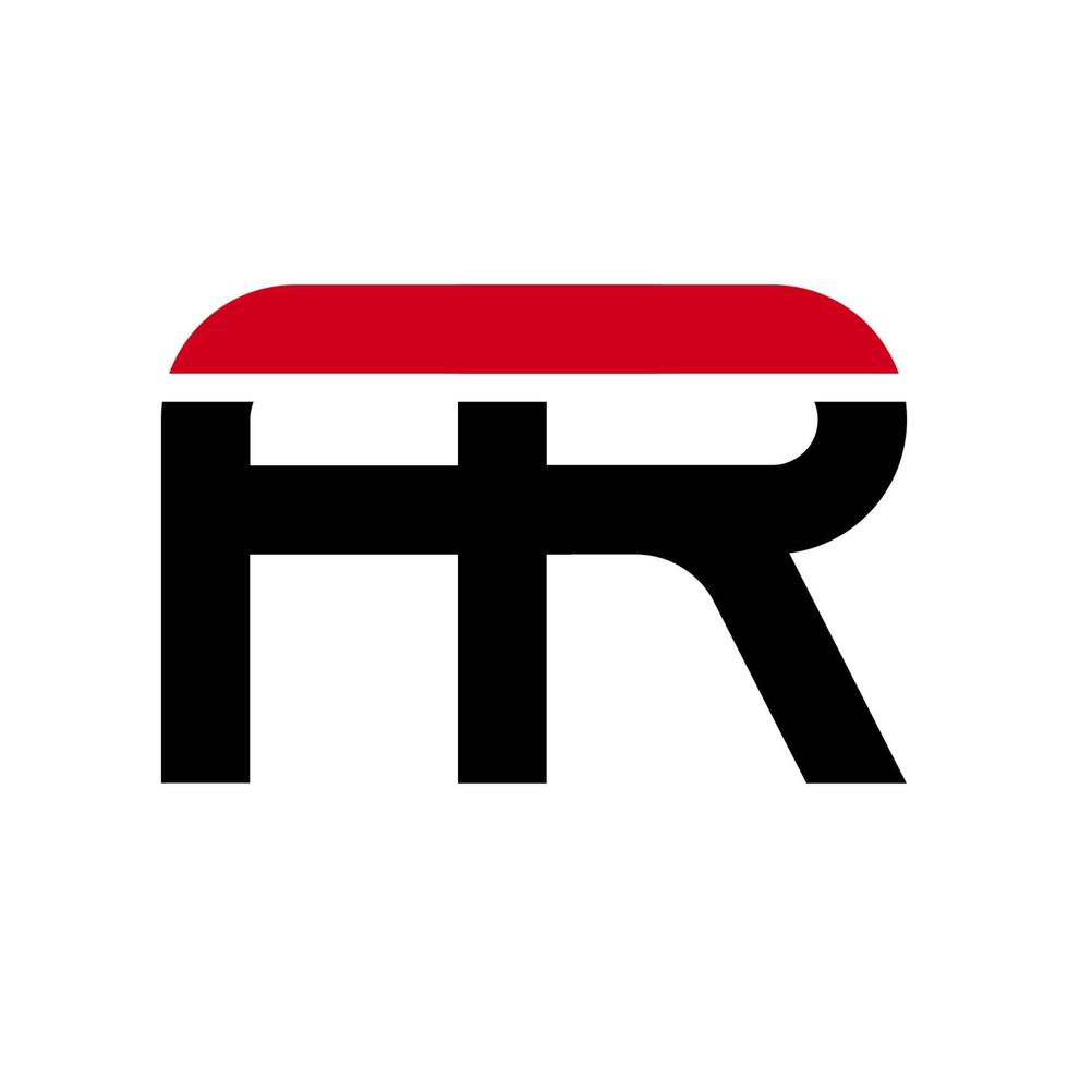 illustration vectorielle du logo de la lettre fr moderne. parfait à utiliser pour une entreprise technologique vecteur