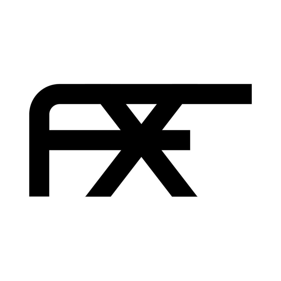 illustration vectorielle du logo de lettre fx moderne. parfait à utiliser pour une entreprise technologique vecteur