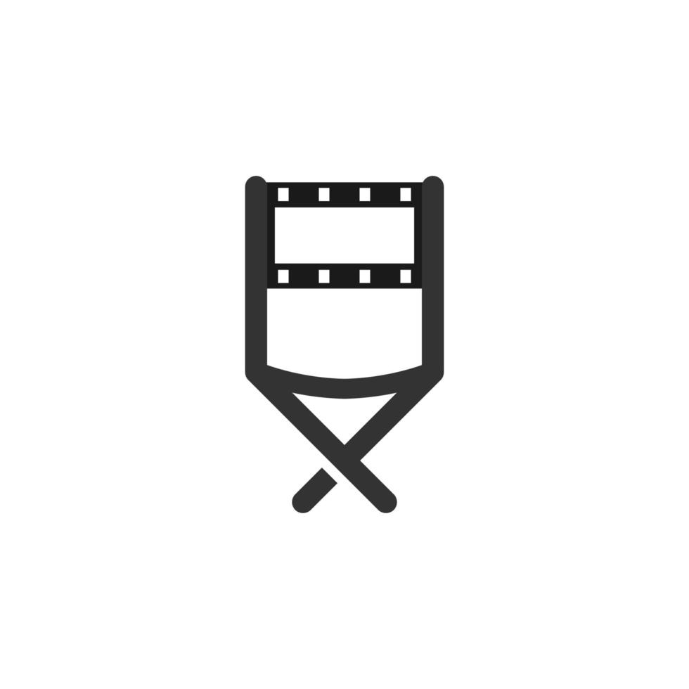 illustration vectorielle du logo de la chaise du directeur vecteur