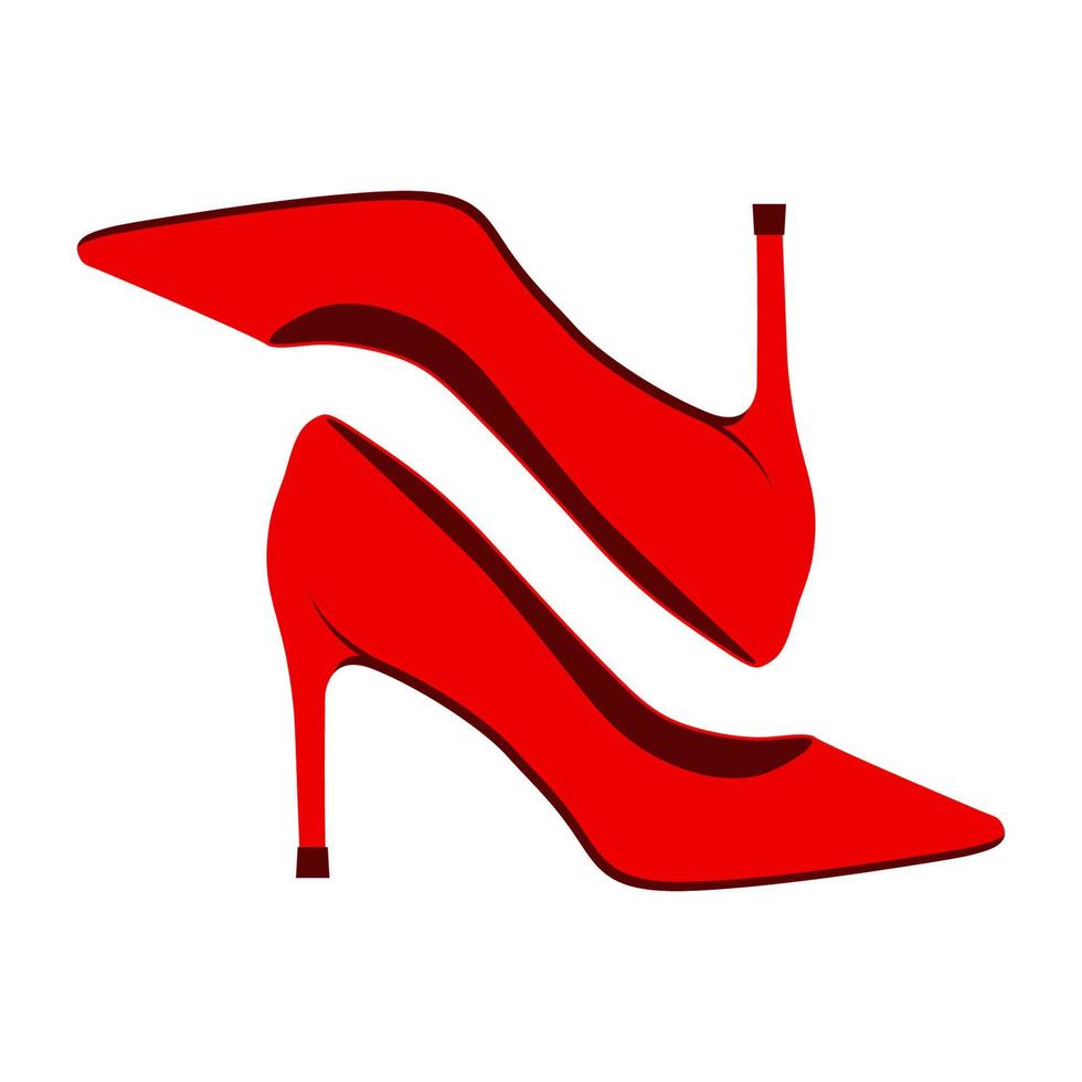 illustration vectorielle du logo de talons hauts. parfait à utiliser pour une entreprise de mode vecteur