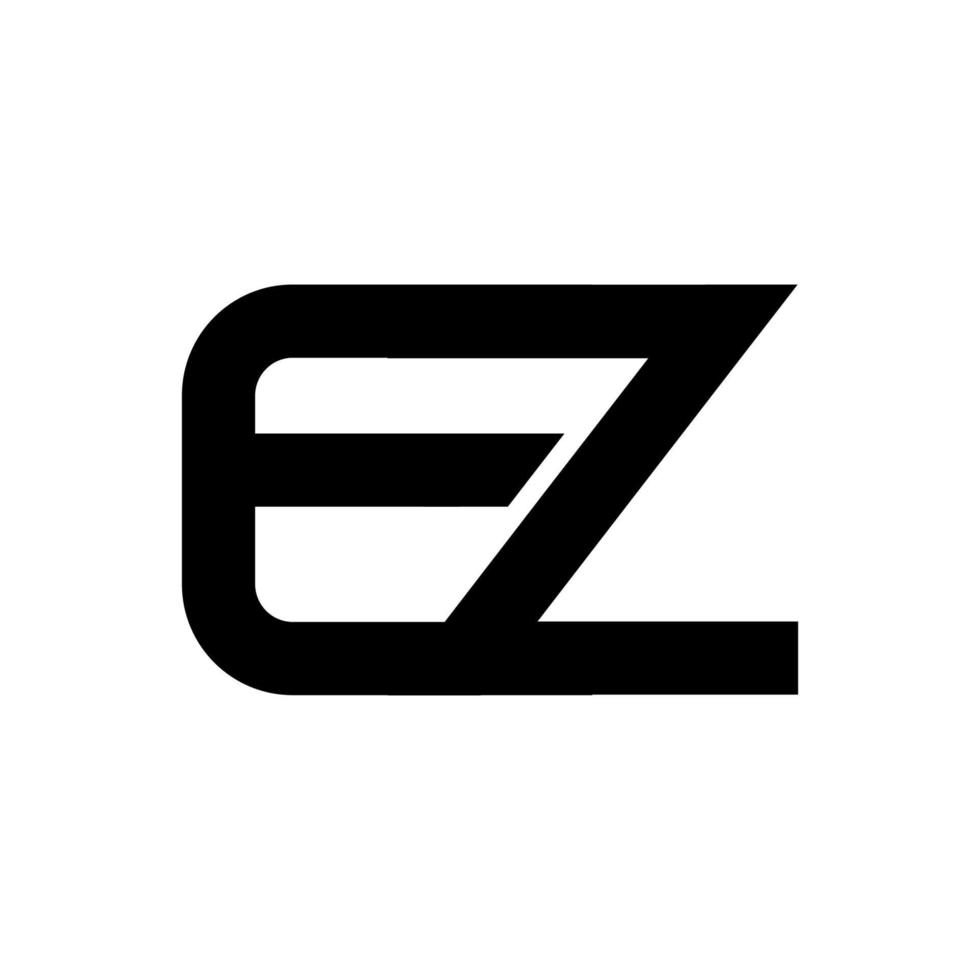 illustration vectorielle du logo de lettre ez moderne. parfait à utiliser pour une entreprise technologique vecteur