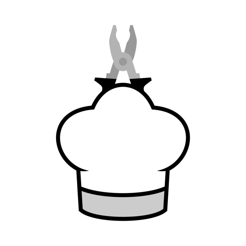 illustration vectorielle du logo de l'outil de chef. parfait à utiliser pour une entreprise technologique vecteur