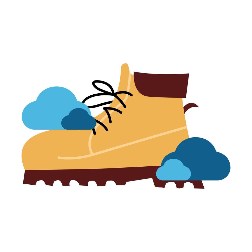 illustration vectorielle du logo de chaussures de sécurité cloud. parfait à utiliser pour une entreprise de mode vecteur