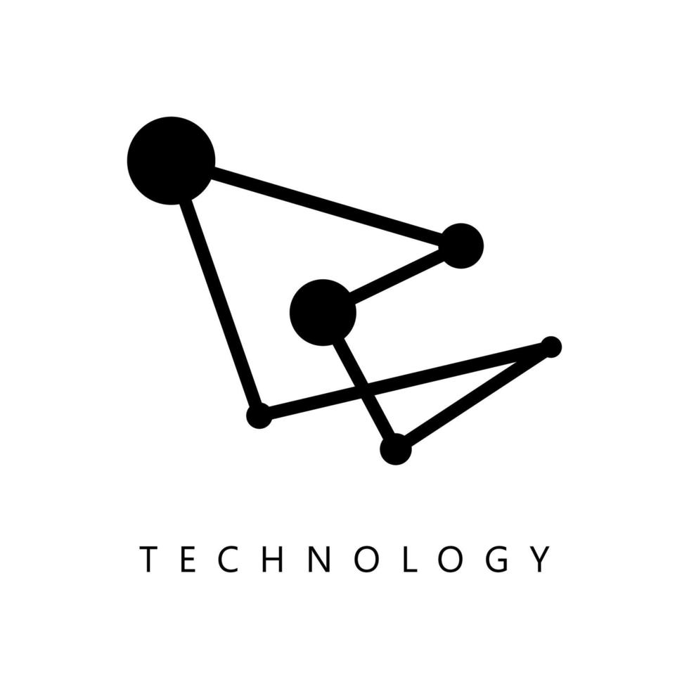 illustration vectorielle du logo de la technologie. parfait à utiliser pour une entreprise technologique vecteur
