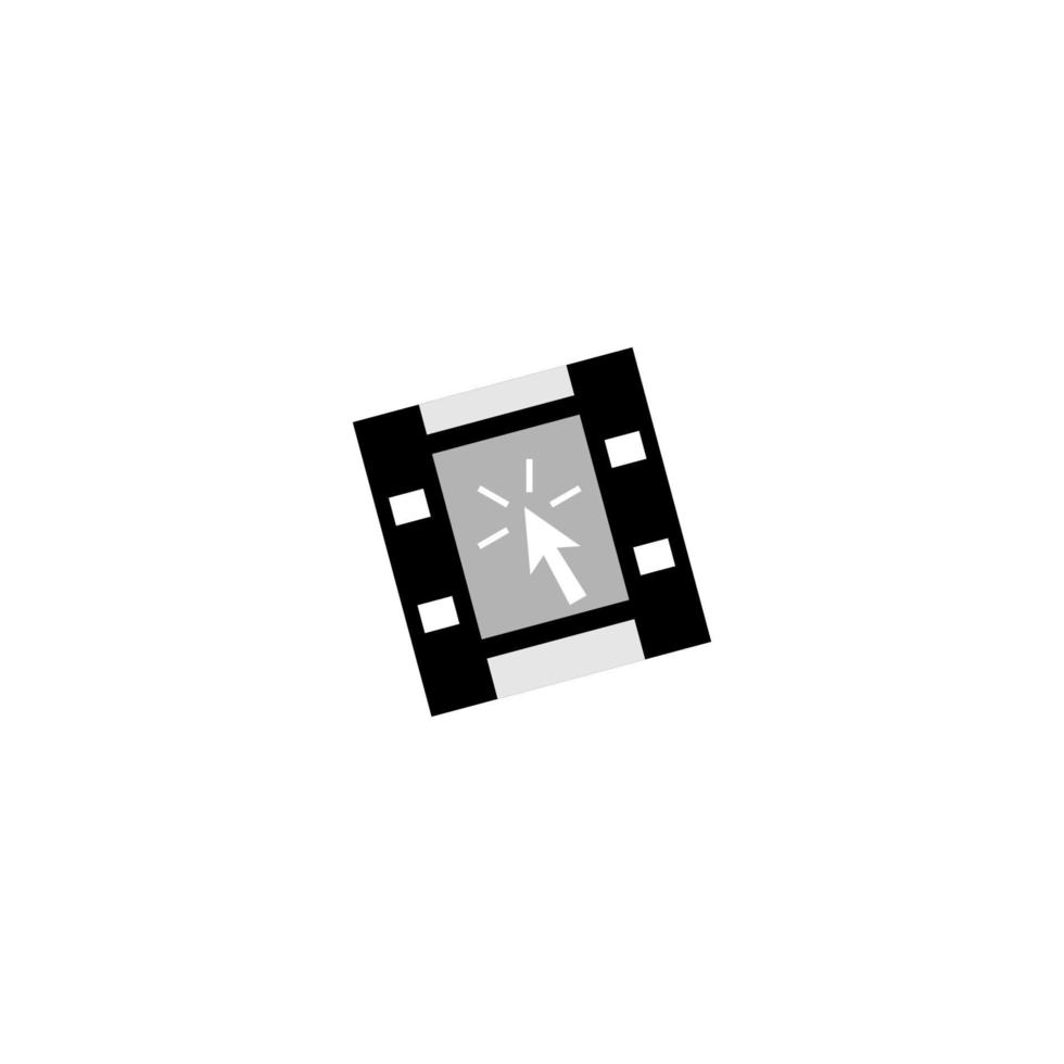 illustration vectorielle du logo du film de clic vecteur