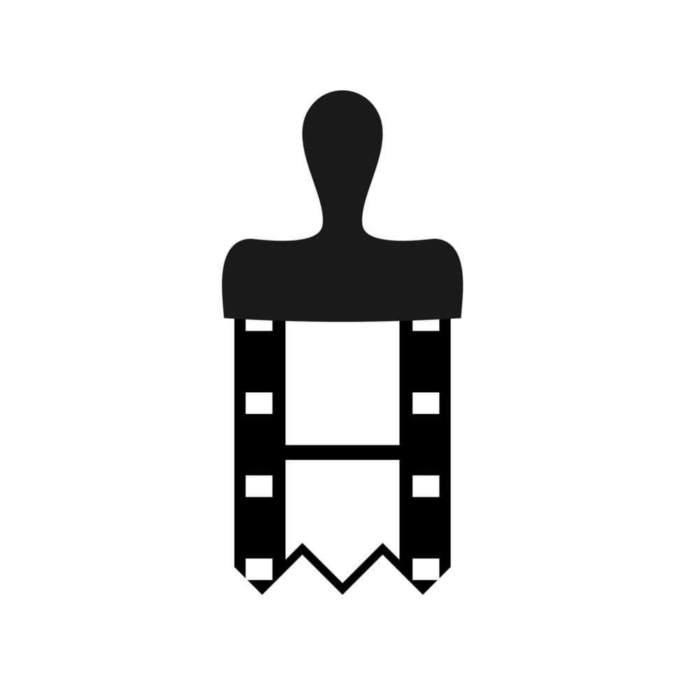illustration vectorielle de brosse de film vecteur