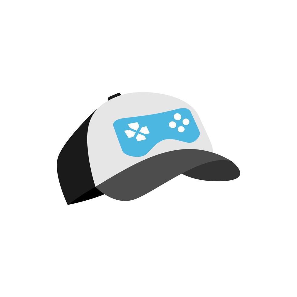 illustration vectorielle du logo de chapeau de jeu. parfait à utiliser pour une entreprise technologique vecteur