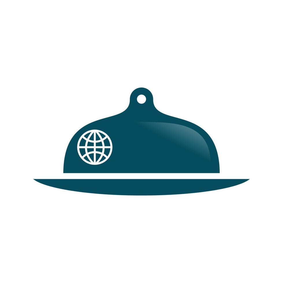 illustration vectorielle du logo de la cloche alimentaire. parfait à utiliser pour une entreprise alimentaire vecteur