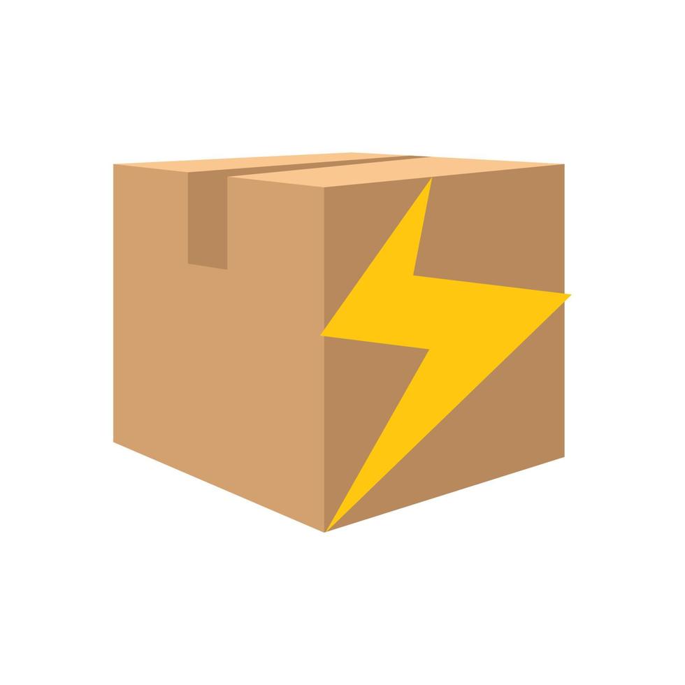 illustration vectorielle du logo du package flash. parfait à utiliser pour une entreprise technologique vecteur