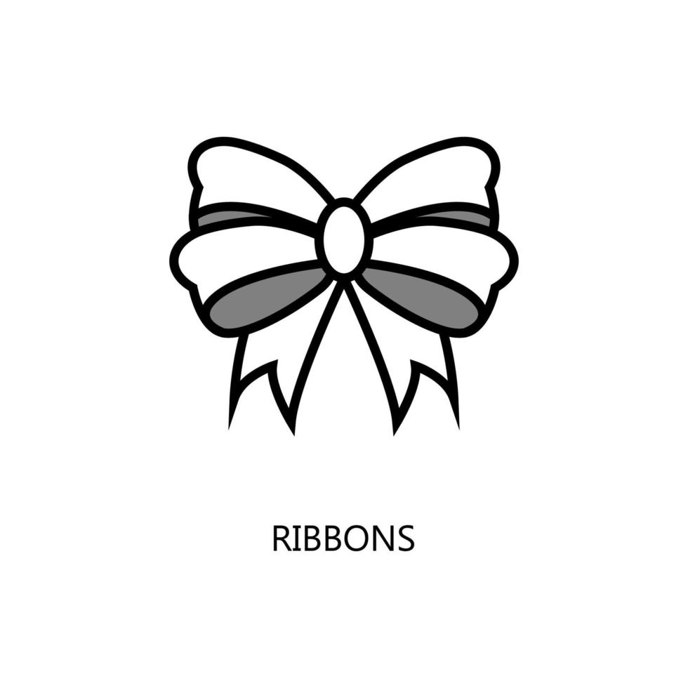 icône de ruban. icône de ruban vecteur plat à la mode sur fond blanc, illustration vectorielle peut être utilisée pour le web et mobile