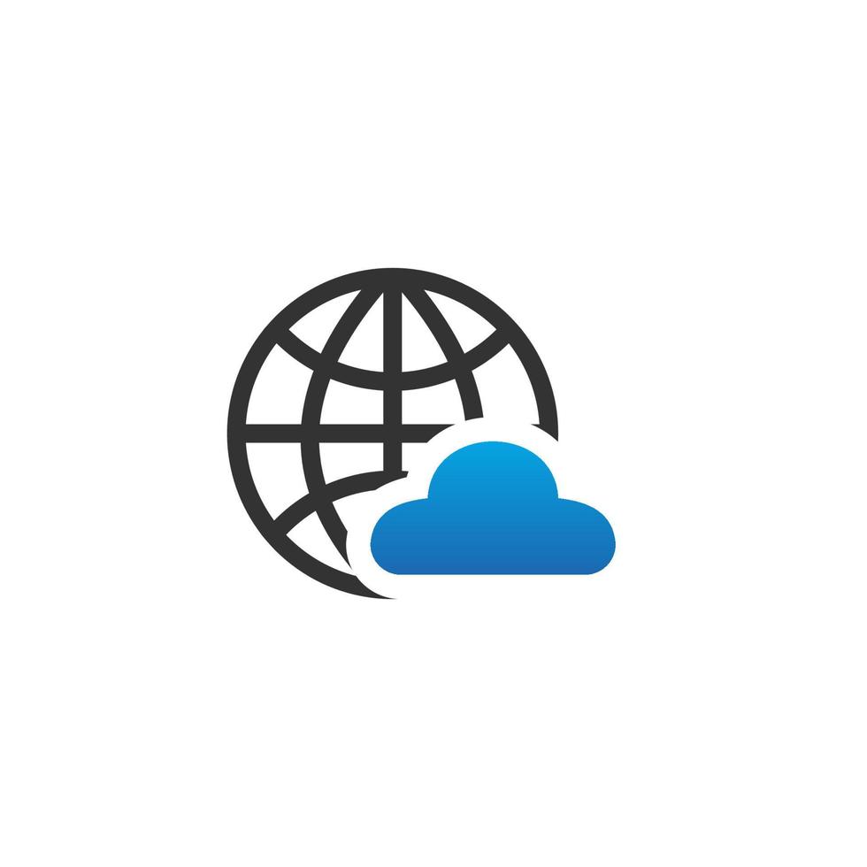 illustration vectorielle du logo météo mondial. parfait à utiliser pour une entreprise technologique vecteur