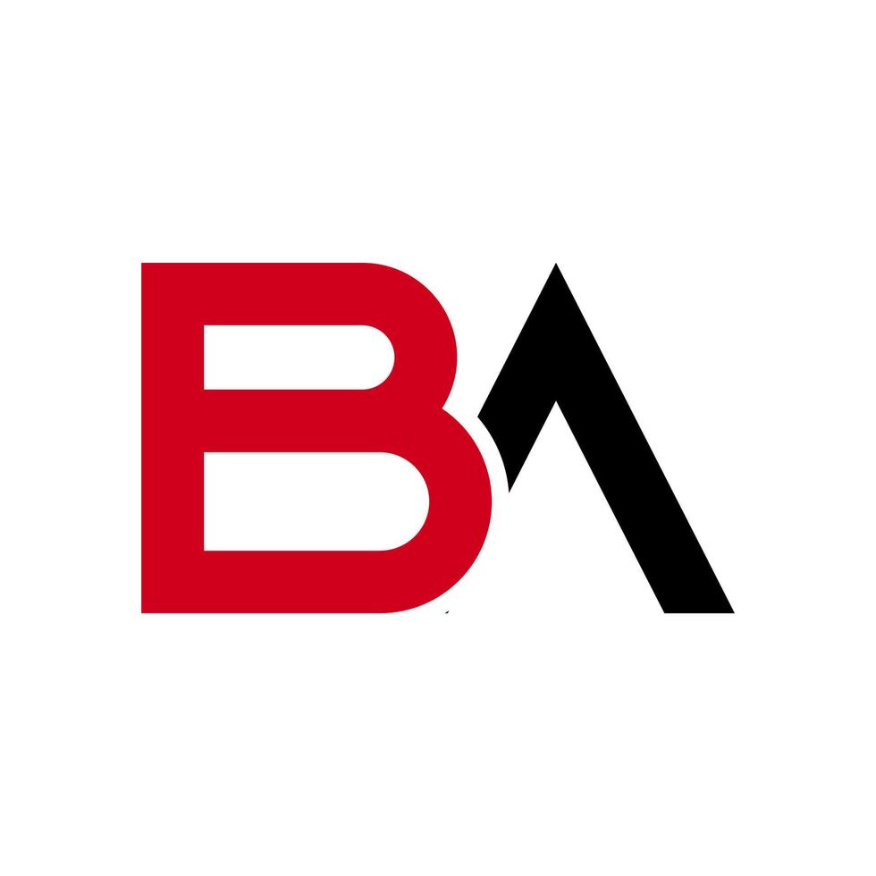 illustration vectorielle du logo de lettre ba moderne. parfait à utiliser pour une entreprise technologique vecteur