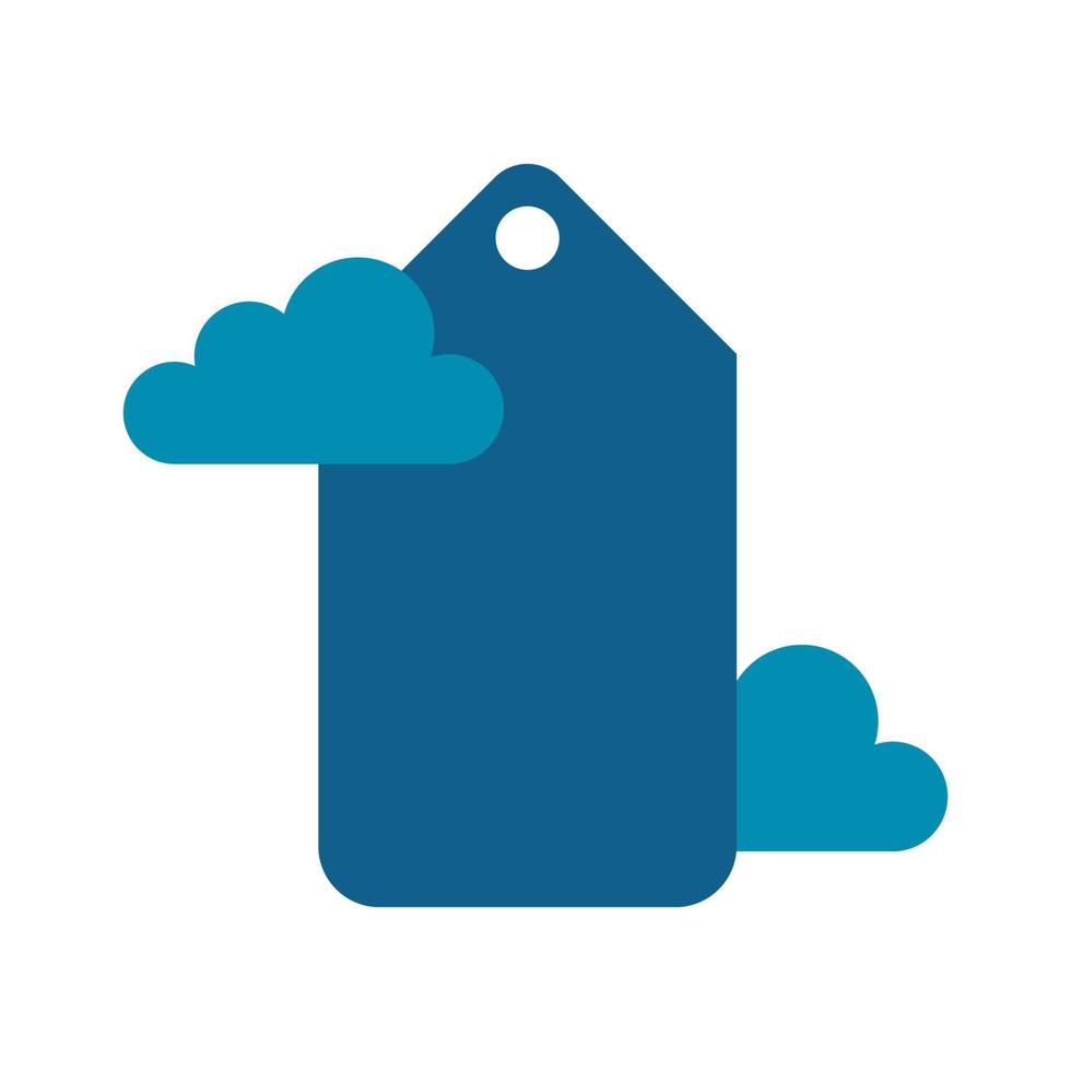 illustration vectorielle du logo de balise cloud sécurisé. parfait à utiliser pour une entreprise technologique vecteur